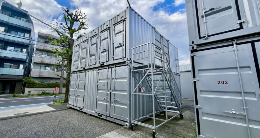 レンタルスペース「べんりBOX」の外観。